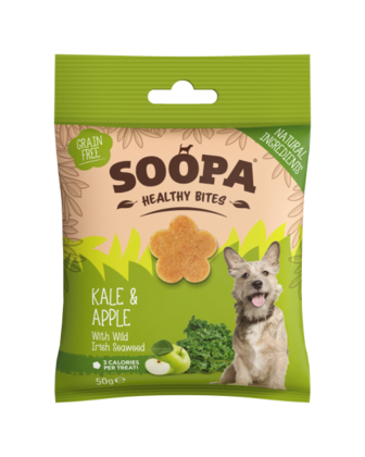 SOOPA Healthy Bites dla psa – Jarmuż, Jabłko i Algi (50g)
